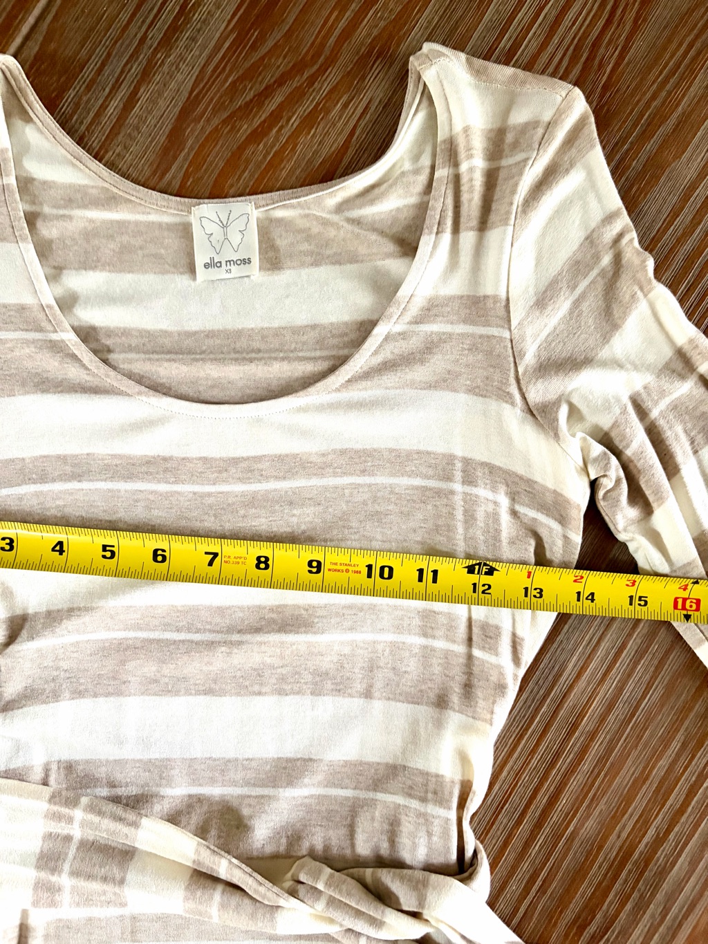 Nwt Ella Moss Striped Tie-Waist Midi Dress — image 6 of 8